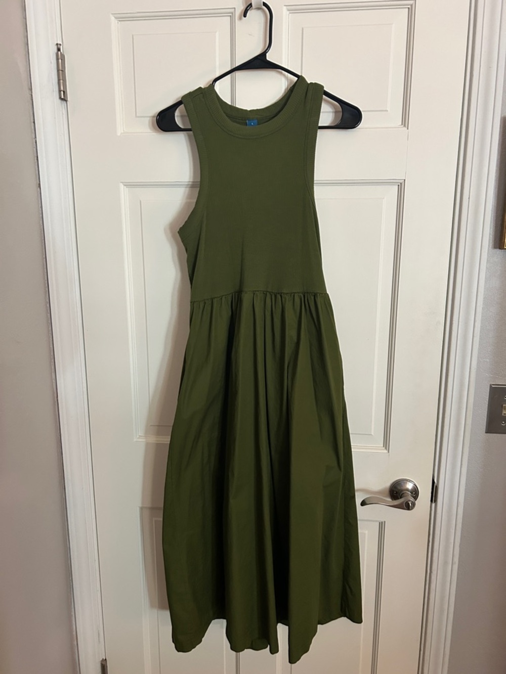 Old Navy Olive Green Sleeveless Maxi Dress